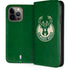 NBA Milwaukee Bucks Green Distressed iPhone 15 Pro Max Folio Case
